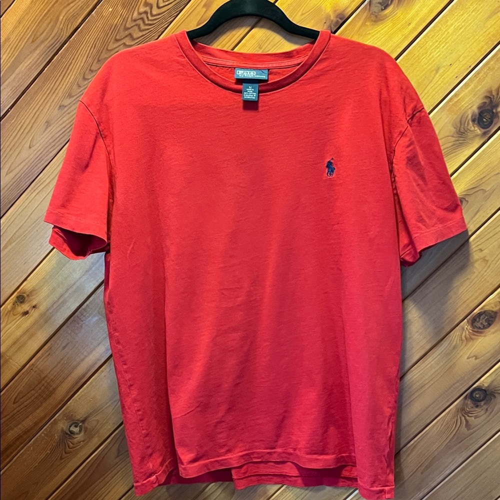 Polo by Ralph Lauren Red Short Sleeve Crew Tee with Navy Pony